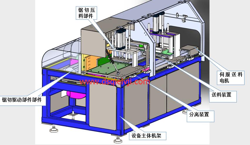 数控铝合金型材切割机设计图